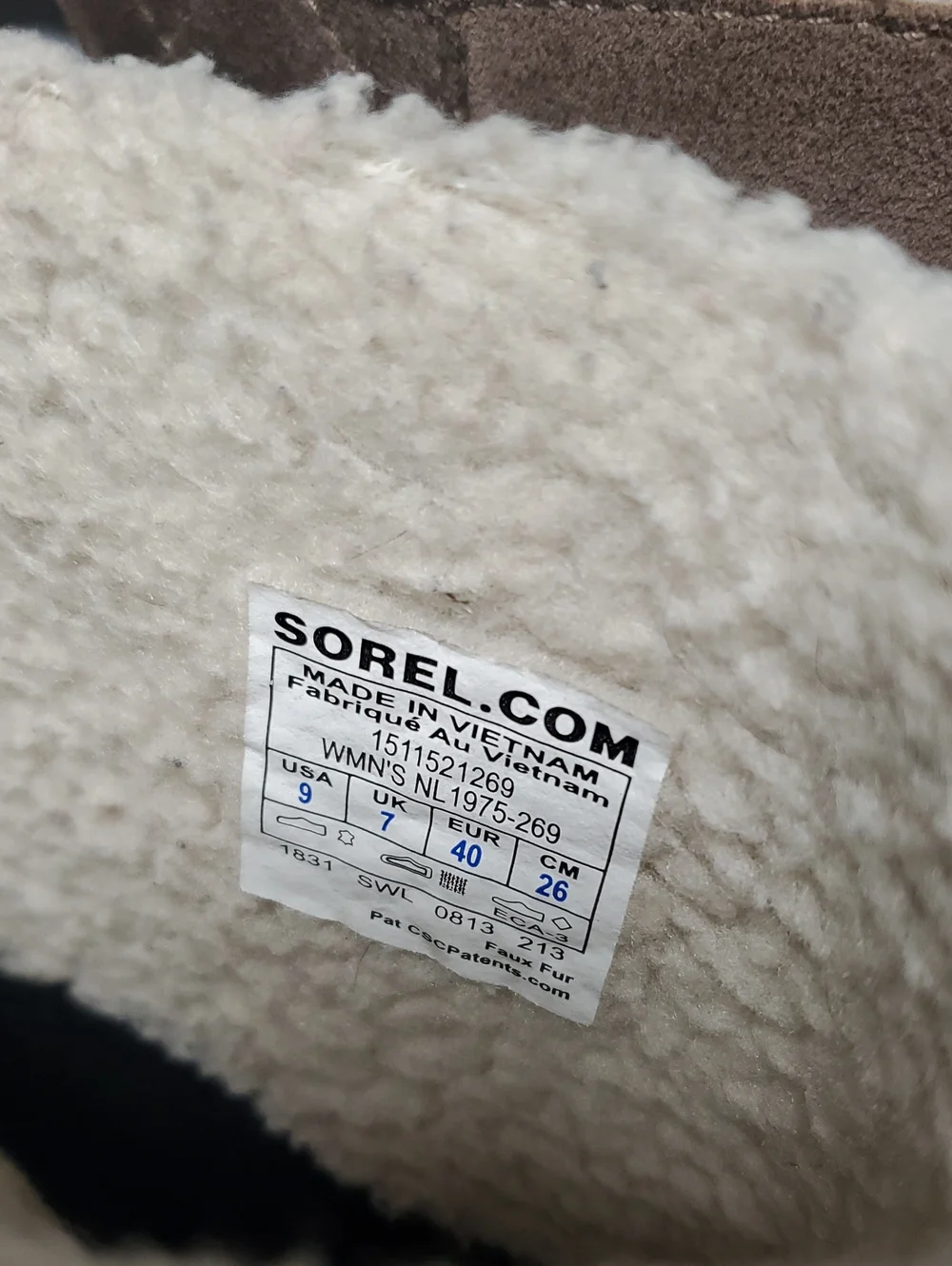 Sorel Women's Glacy Taupe Suede Waterproof Fleece-Lined Mid-Calf Boots Size 9